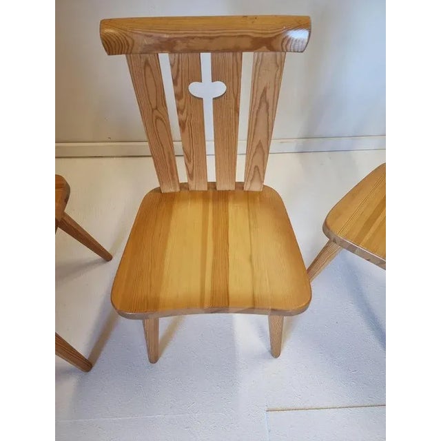 Wood Scandinavian Modern Pine Chairs by Göran Malmvall for Karl Andersson & Söner, 1950s, Set of 8 For Sale - Image 7 of 9