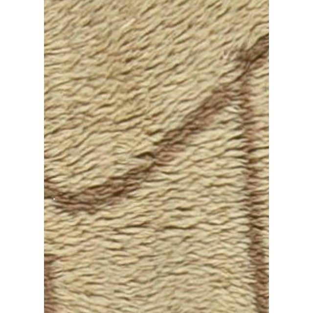 Modern Abstract Moroccan Style Pile Wool Runner by Doris Leslie Blau Size: 2'0" × 13'10" (60 × 421 cm) This contemporary...