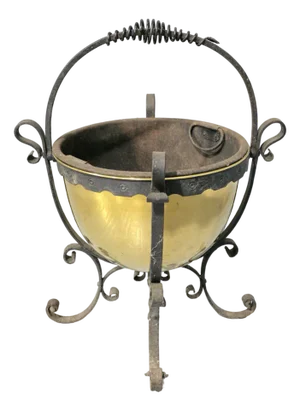 Antique Arts and Crafts Coal Bucket, 1910