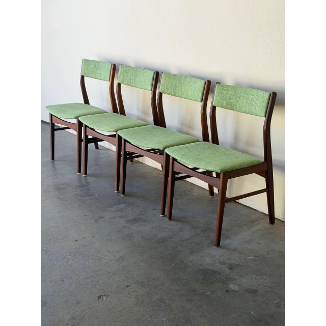 Mid-Century Modern 1960s Set of 4 Danish Teak Dining Chairs in Style of Erik Buch Mid Century Modern For Sale - Image 3 of 10