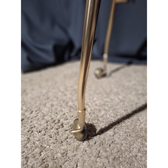 Serving Bar Cart in Formica and Brass, 1950s-1960s For Sale - Image 3 of 6
