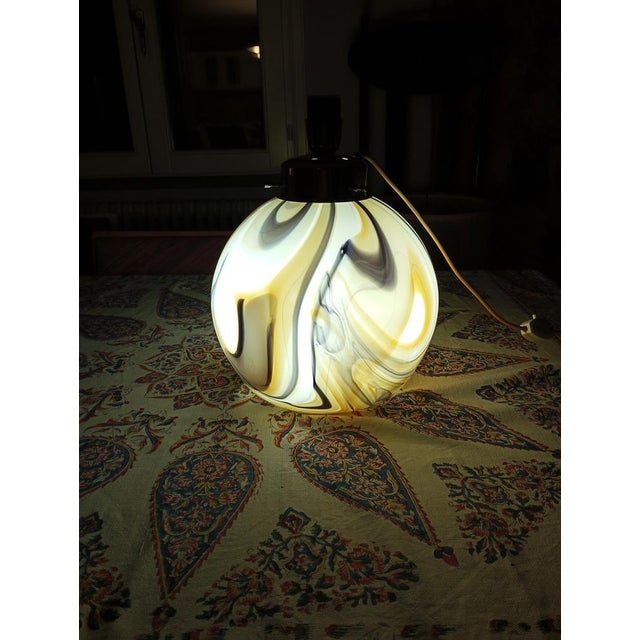 Brown Murano Glass Table Lamp, Italy, 1970s For Sale - Image 8 of 12