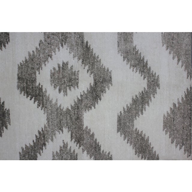Modern Hand Knotted Bamboo Rug by Aara Rugs - 12' x 9' For Sale - Image 3 of 5
