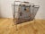 1960s Mid Century Steel Mesh Magazine Rack with Fleur De Lis Motif For Sale - Image 10 of 11