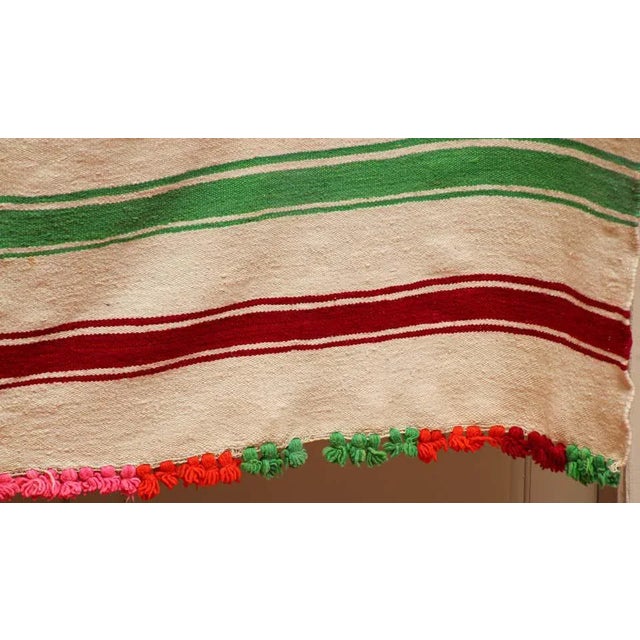 1960s Moroccan Berber Kilim Rug, Multicolor Stripes, 5'11" × 13'5" For Sale - Image 11 of 15