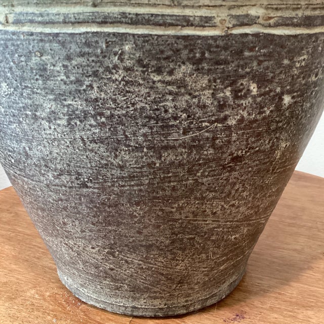 Ceramic Vintage Terracotta Finish Bronze Color Elephant Head Asian Motifs For Sale - Image 7 of 13