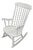 Shabby Chic White Rocking Chair, 1970s For Sale
