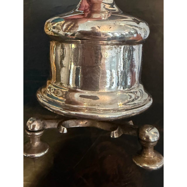 Early 20th Century Early Vintage Silver Plate Pepper Mill, Made in France For Sale - Image 5 of 12
