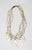 Vintage 1990s Artist Made Mother of Pearl Beaded Necklace For Sale - Image 4 of 5
