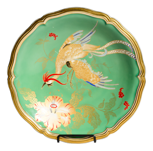 Art Deco Revival Chippendale Porcelain Bowl with Paradise Bird Decoration from Rosenthal, Germany, 1960s