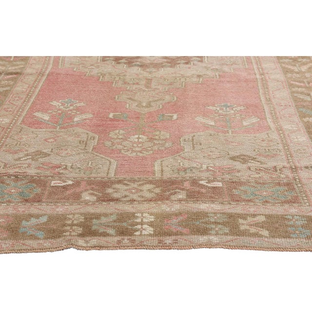 Vintage Turkish Oushak Rug, 04'06 X 08'06 For Sale - Image 4 of 10