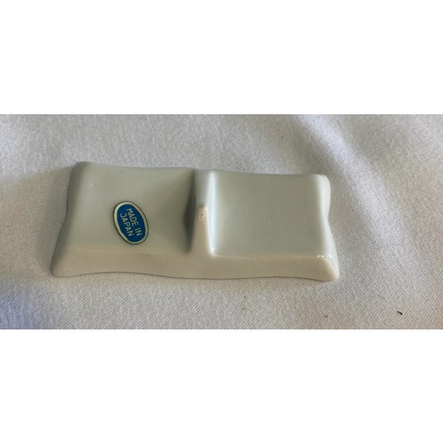 Victorian Set of 6 Vintage Floral Porcelain Name Placards For Sale - Image 3 of 9