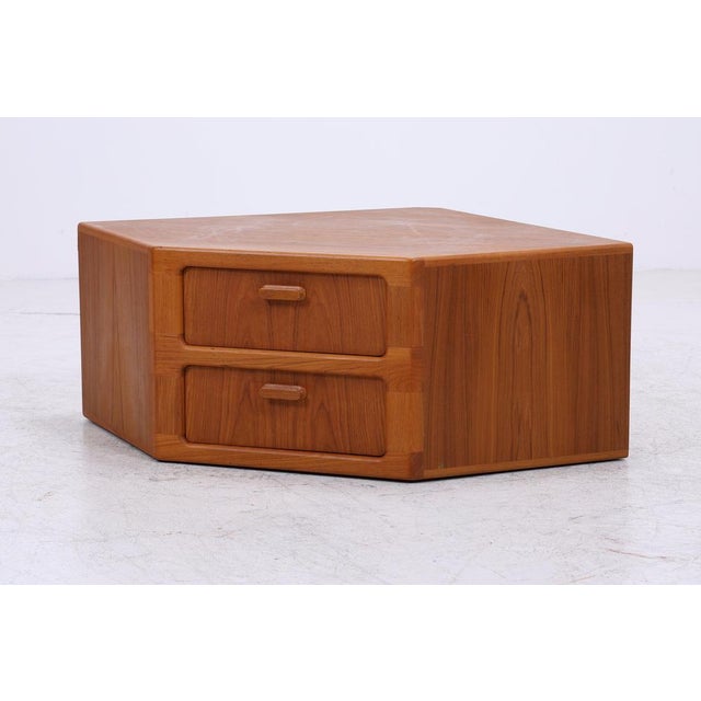 Vintage Danish Teak Corner Chest of Drawers from Dyrlund For Sale - Image 4 of 14