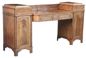 Antique George III Mahogany Pedestal Sideboard, 1780