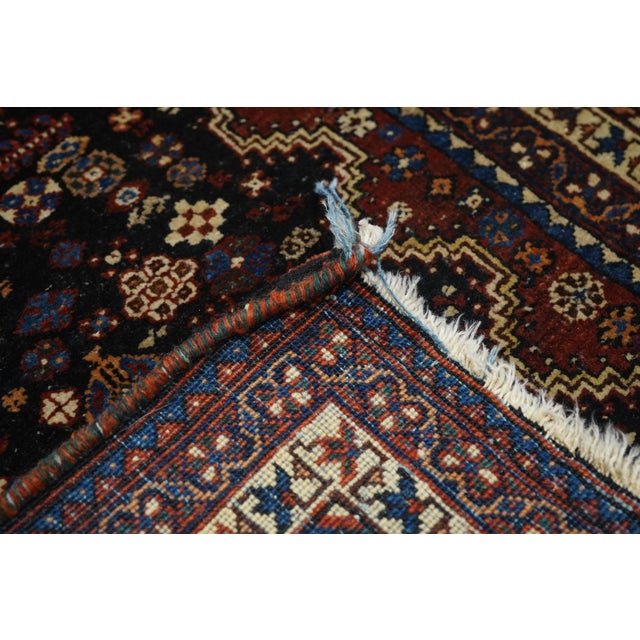 Burnt Orange Vintage Afshar Rug 4'0'' X 7'0'' For Sale - Image 8 of 11