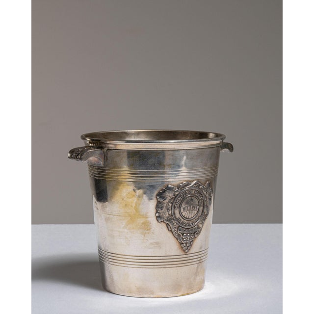Mid 20th Century France Gold Silver Ice Bucket For Sale - Image 14 of 15