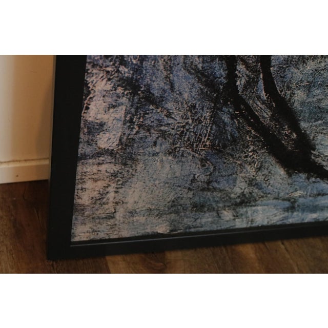 Blue Picasso "The Blue Nude" Textured Vintage Giclée in Floater Frame For Sale - Image 8 of 14