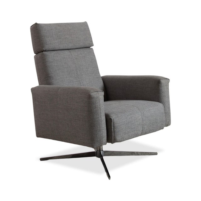 Modern Fabric 50 Armchair in Grey with Manual Function from Rolf Benz For Sale - Image 3 of 17