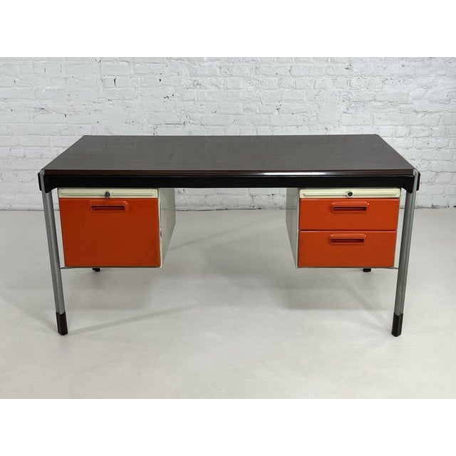 Metal Table Desk by Marc Held for Strafor, 1950s For Sale - Image 7 of 7
