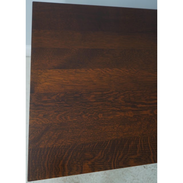 Stickley Mission Oak Spindle Writing Desk For Sale - Image 13 of 18