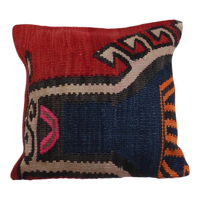 Turkish Handmade Kilim Pillow Cover For Sale