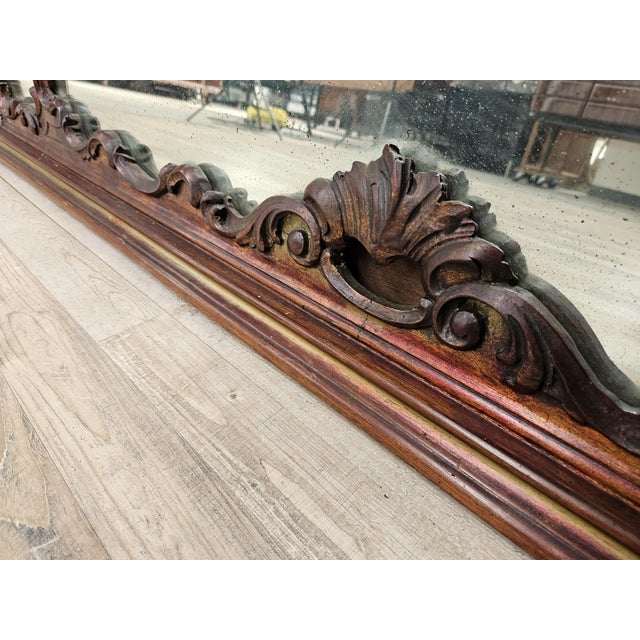 Early 20th Century Chippendale Wooden Mirror For Sale - Image 16 of 18
