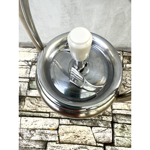 Mid-Century Modern Standing Ashtray in Chrome, 1950s For Sale - Image 4 of 10