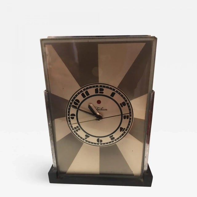 1930s Paul Frankl Art Deco Clock For Sale - Image 9 of 9