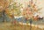 Early 20th Century Autumn by the River - Landscape by J. B. Schock For Sale - Image 5 of 8