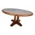 1960s Round BurlWood Dining Table For Sale