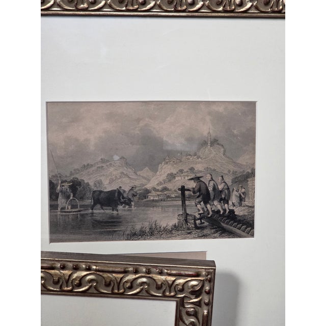 Three Custom Framed Antique Chinoiserie Prints For Sale - Image 13 of 14