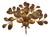 Hans Kogl Style Golden Leaves Wall Lamp For Sale