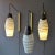 Mid-Century Czech Black & White Hand Painted Glass Wall Lights, Set of 2 For Sale - Image 11 of 12