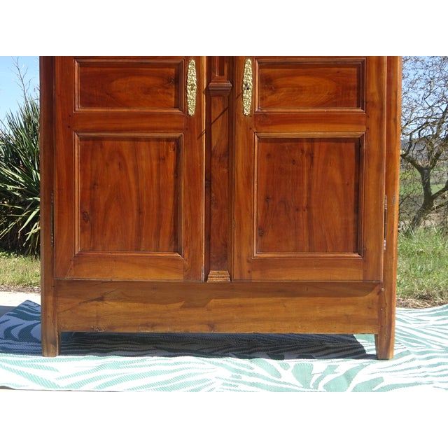Louis Philippe Wardrobe in Light Walnut For Sale - Image 10 of 18