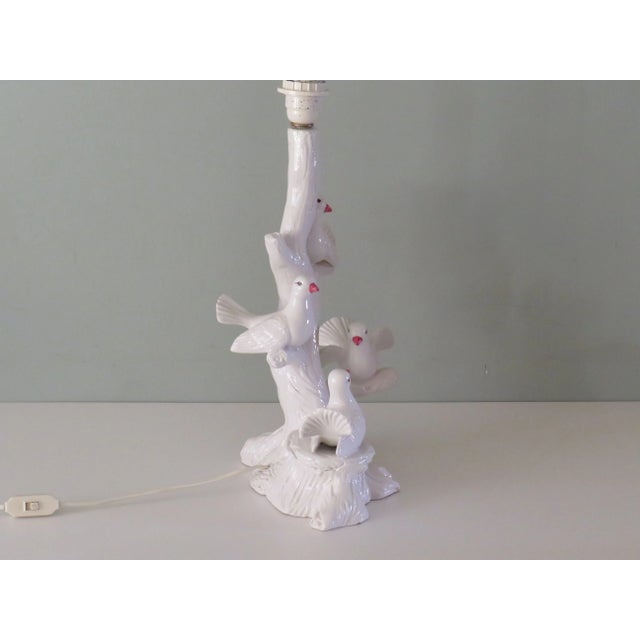 Orange Vintage Italian Ceramic Table Lamp For Sale - Image 8 of 13