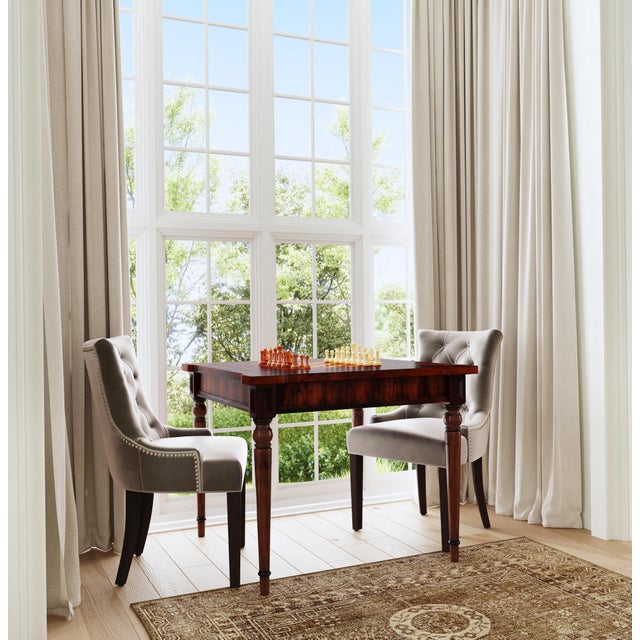 Wood Vincent Multi-Game Card Table, Dark Brown For Sale - Image 7 of 7