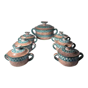 Robert Picault Soup Tureen Complete Set - 7 Pices