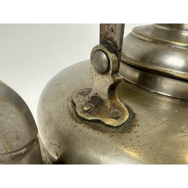 Silver Art Deco Nickled Brass Kettle, 1930s For Sale - Image 8 of 18