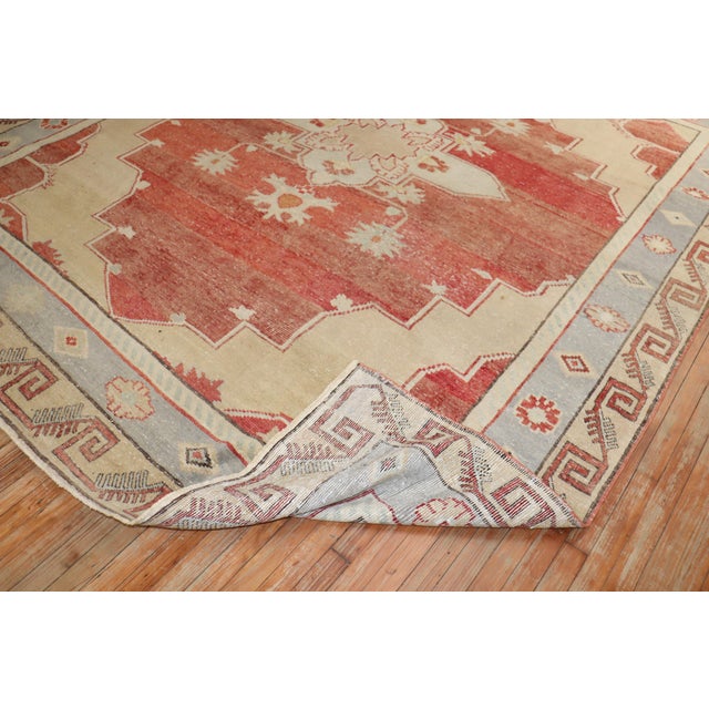 Square Size Vintage Turkish Anatolian, 9'4'' X 10'4'' For Sale - Image 11 of 11