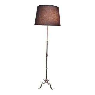French Modern Style Brass Floor Lamp For Sale