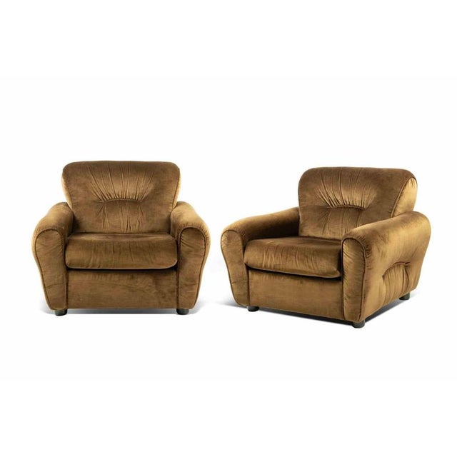 Vintage Italian Armchair Set, 1970s For Sale - Image 3 of 7