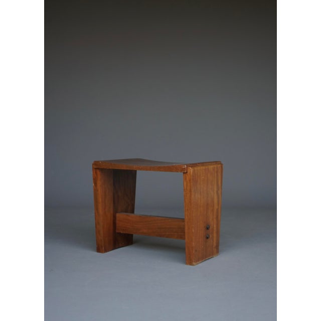 Mid-Century Modern Mid-Century Church Stool in Walnut, 1950s For Sale - Image 3 of 14