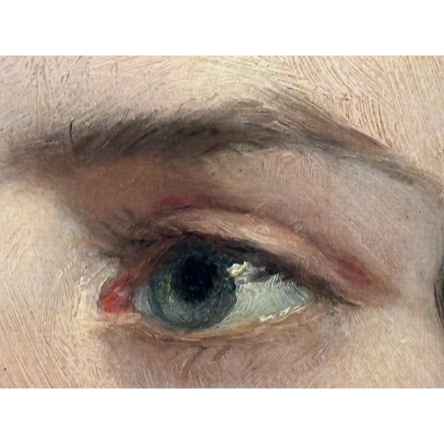 Wood 19th Century Oil Portrait Dated 1857 “Mrs George Wood” (Sarah Sophia, Née Clark) by John Wood— Oil on Canvas Gilt Framed For Sale - Image 7 of 18