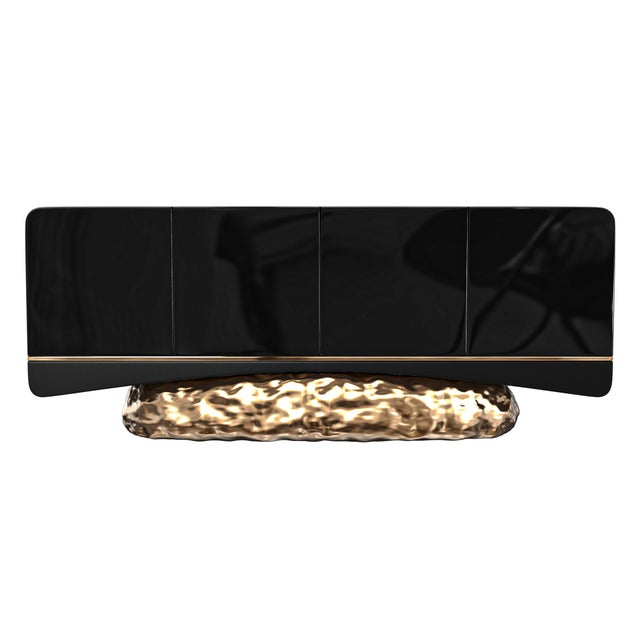 "California" Credenza With Bronze and Stainless Steel, Handmade Bizimyer Furniture. Unmatched. Unrivalled. Designed by...