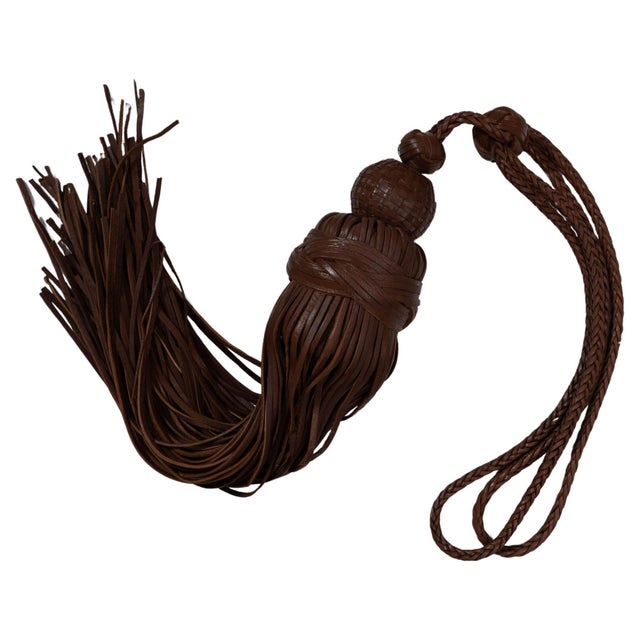 Moroccan Leather Choucha Tassel - Dark Brown For Sale - Image 15 of 18