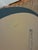 Glass Vintage 1957 Mid-Century Venetian Art Deco Oval Wall Mirror - Frosted & Etched Floral Glass Border, Smooth Wood Backing For Sale - Image 7 of 14