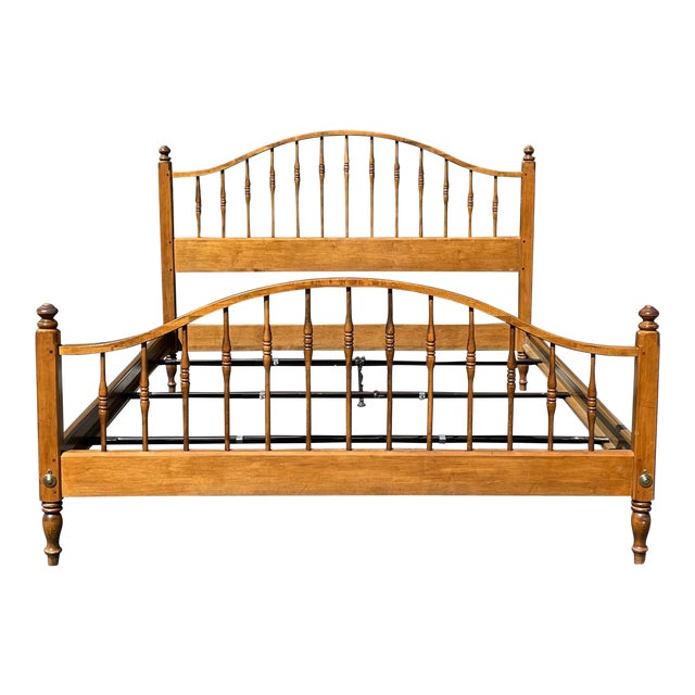 Ethan Allen Maple Circa 1776 Queen Bed Chairish