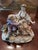 Art Nouveau Antique Meissen Style Porcelain Romantic Figurine For Sale - Image 3 of 12