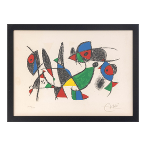 Joan Miro "Lithograph Ix" Lithograph, 1975