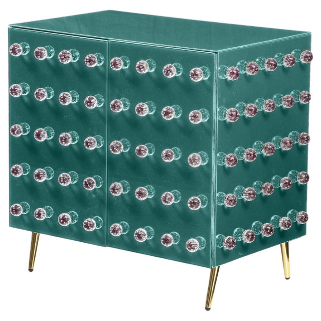 Dry Bar Murano Glass Cabinet from Justfurnituress SRL For Sale - Image 4 of 5